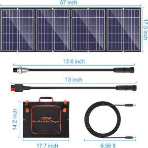 100W solar kit specifications