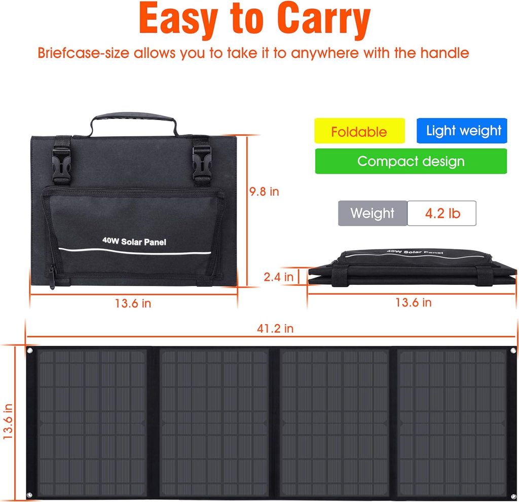 296Wh 600W Portable Power Station with 40W Solar Panel, Solar Generator Outdoor Backup Battery Supply with AC Outlet for Tent Camping, Home Emergency, Traveling, RV Trip 296Wh 600W Portable Power Station with 40W Solar Panel, Solar Generator Outdoor Backup Battery Supply with AC Outlet for Tent Camping, Home Emergency, Traveling, RV Trip