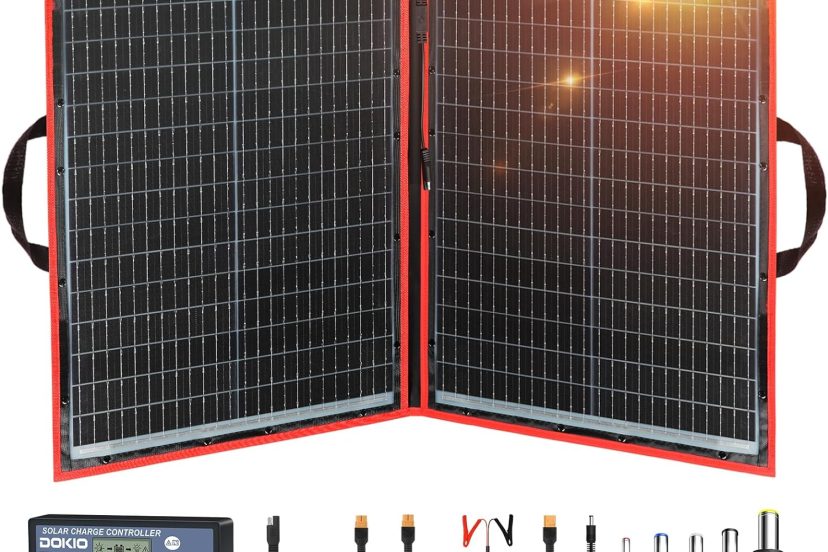 DOKIO 110w Portable Solar Panel Kit