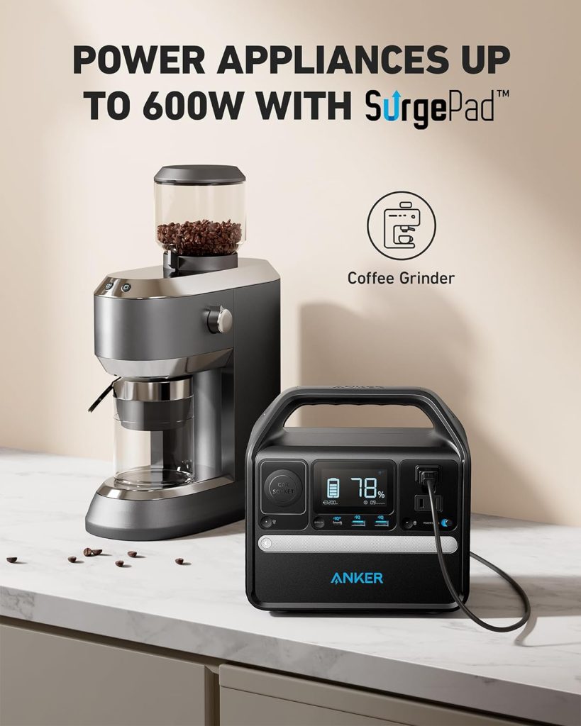 Amazon.com : Anker 521 Portable Power Station Upgraded with LiFePO4 Battery, 256Wh 6-Port PowerHouse, 300W (Peak 600W) Solar Generator (Solar Panel Optional), 2 AC Outlets, 60W USB-C PD Output, Outdoor Generator : Patio, Lawn Garden Amazon.com : Anker 521 Portable Power Station Upgraded with LiFePO4 Battery, 256Wh 6-Port PowerHouse, 300W (Peak 600W) Solar Generator (Solar Panel Optional), 2 AC Outlets, 60W USB-C PD Output, Outdoor Generator : Patio, Lawn Garden