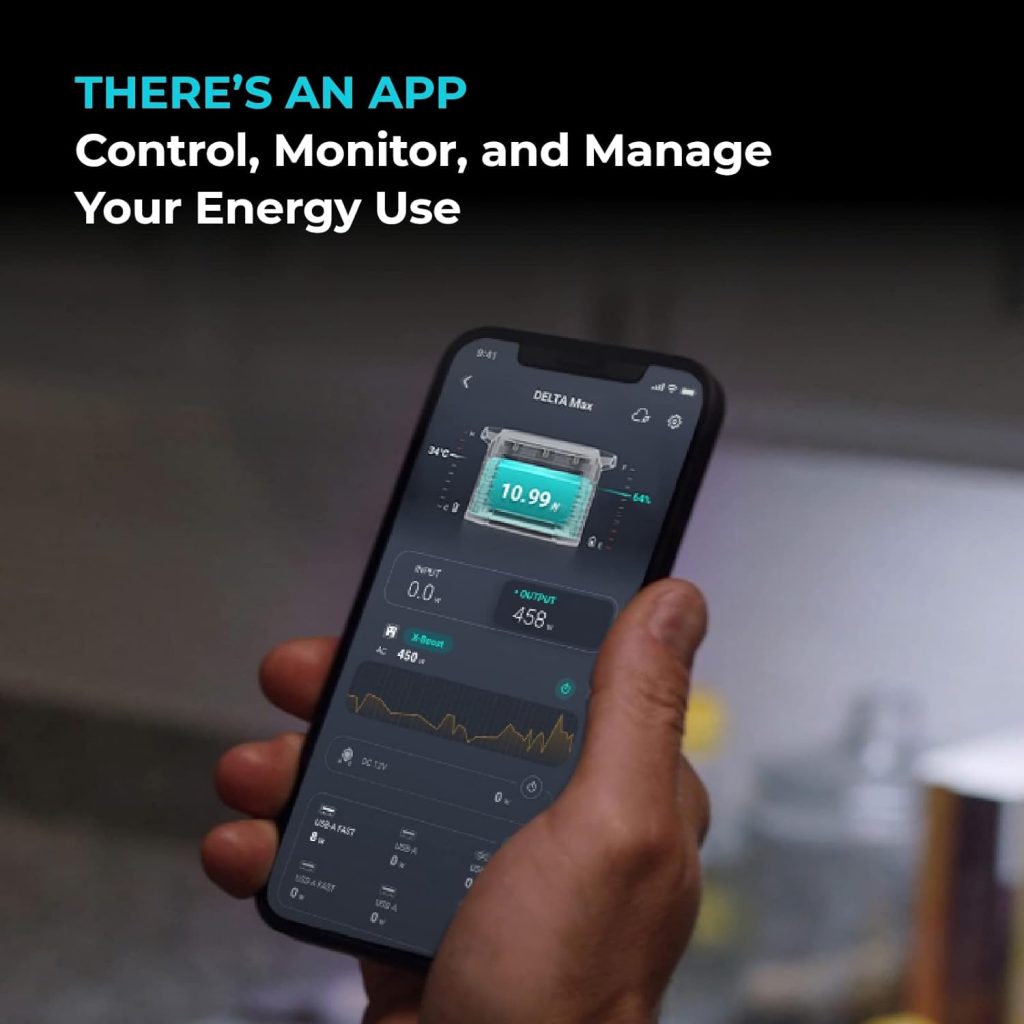 EF ECOFLOW Solar Generator DELTA Max (2000) 2016Wh with 160W Solar Panel, 6 X 2400W (5000W Surge) AC Outlets, Portable Power Station for Home Backup Outdoors Camping RV Emergency EF ECOFLOW Solar Generator DELTA Max (2000) 2016Wh with 160W Solar Panel, 6 X 2400W (5000W Surge) AC Outlets, Portable Power Station for Home Backup Outdoors Camping RV Emergency