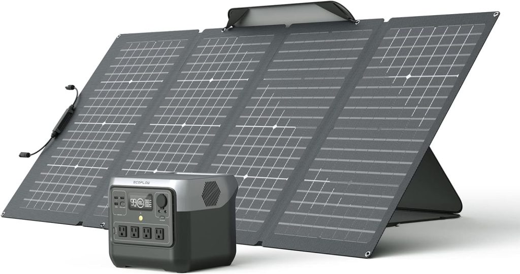 EF ECOFLOW Solar Generator RIVER 2 Pro 768Wh LiFePO4 Battery with 220W Solar Panel, 4x800W AC Outlets (1600W Surge), Portable Power Station for Home Backup Outdoors Camping RV Emergency EF ECOFLOW Solar Generator RIVER 2 Pro 768Wh LiFePO4 Battery with 220W Solar Panel, 4x800W AC Outlets (1600W Surge), Portable Power Station for Home Backup Outdoors Camping RV Emergency