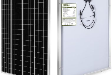 HQST 100 Watt Monocrystalline Solar Panel