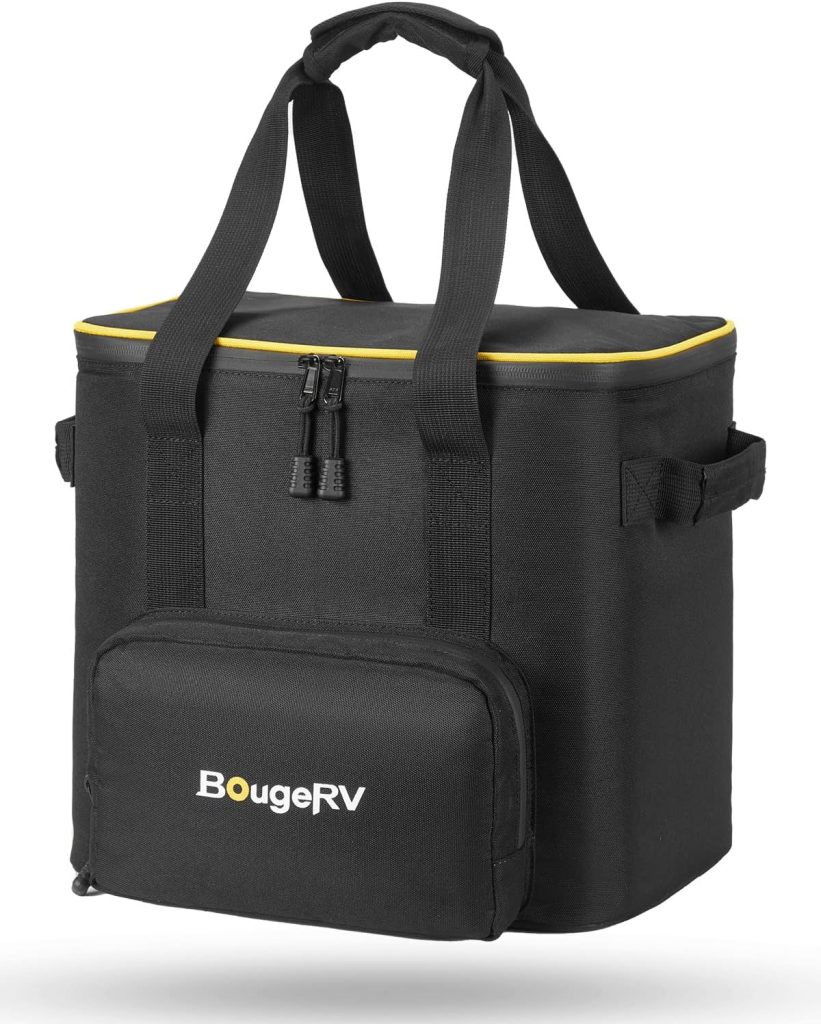 BougeRV Portable Carrying Bag Compatible with Fort 1000 Power Station/NCM 1100Wh Solar Generator, Power Station Storage Case with PVC Bottom Thickened Straps for Charging Cable Accessories BougeRV Portable Carrying Bag Compatible with Fort 1000 Power Station/NCM 1100Wh Solar Generator, Power Station Storage Case with PVC Bottom Thickened Straps for Charging Cable Accessories