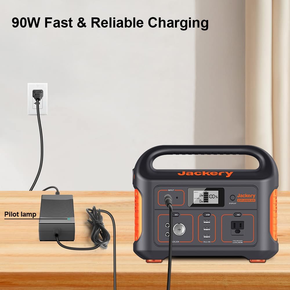 HKY 19V 90W Universal AC DC Adapter for Portable Power Station Fit Jackery Goal Zero BLUETTI Anker MARBERO BALDR GRECELL Flashfish ALLWEI Rockpals 200W~500W and More Brands Outdoor Solar Generator HKY 19V 90W Universal AC DC Adapter for Portable Power Station Fit Jackery Goal Zero BLUETTI Anker MARBERO BALDR GRECELL Flashfish ALLWEI Rockpals 200W~500W and More Brands Outdoor Solar Generator