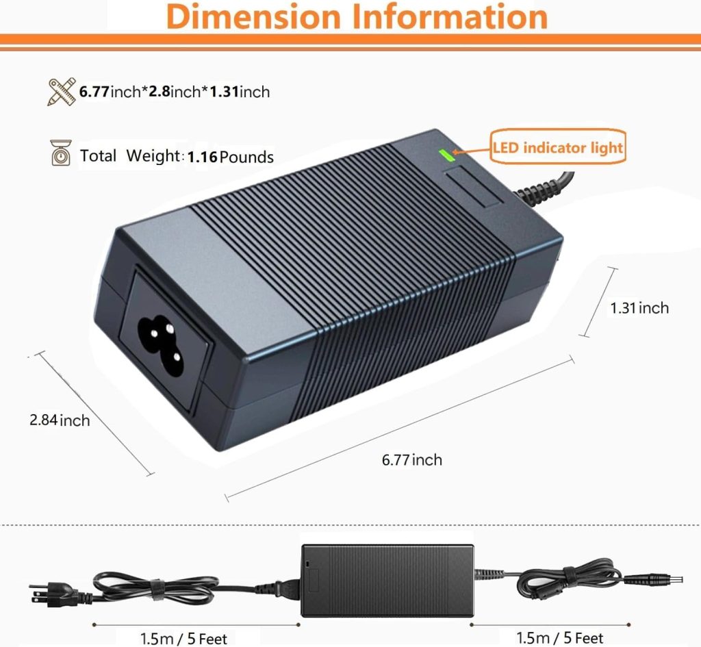 for Jackery 300/500/550 Charger,MJPOWER 24V 90W AC Adapter for Jackery Portable Power Station Explorer 300 500 550 E300 E500 E550 Solar Generator 293Wh 518Wh 550Wh Lithium Battery Power Supply Cord for Jackery 300/500/550 Charger,MJPOWER 24V 90W AC Adapter for Jackery Portable Power Station Explorer 300 500 550 E300 E500 E550 Solar Generator 293Wh 518Wh 550Wh Lithium Battery Power Supply Cord