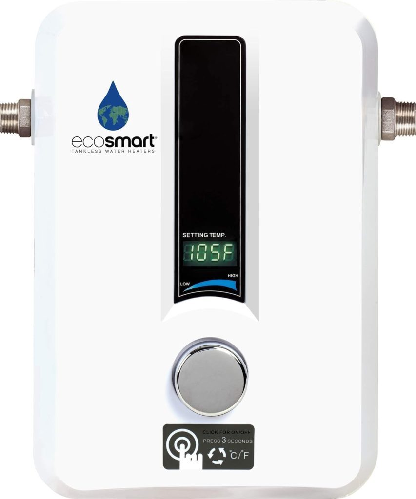 EcoSmart ECO 11 Electric Tankless Water Heater, 13KW at 240 Volts with Patented Self Modulating Technology EcoSmart ECO 11 Electric Tankless Water Heater, 13KW at 240 Volts with Patented Self Modulating Technology