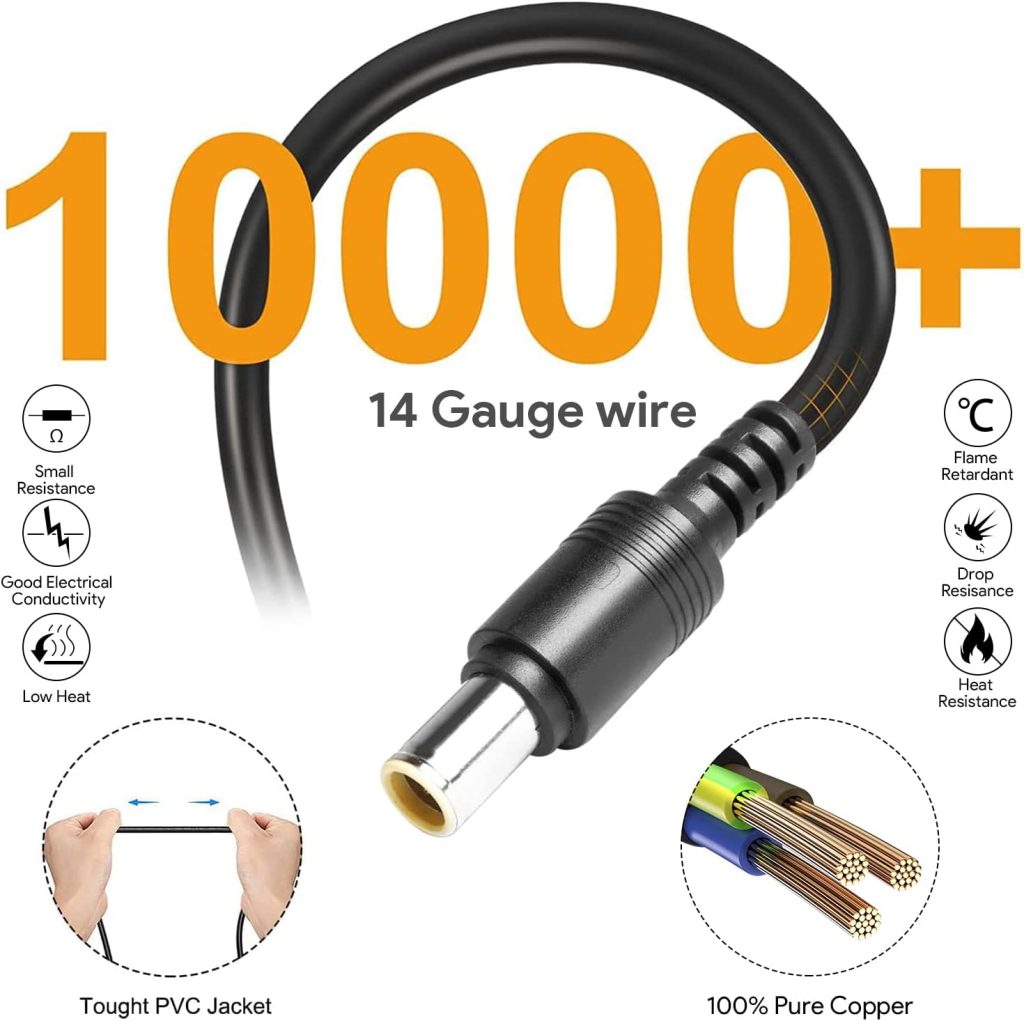 MJPOWER DC 12V/24V Car Charger Cable Compatible Jackery Explorer 1000/880/550/500/300/290/240/160/E160/E240/E300/E500/E550/E880/E1000 Portable Power Station Solar Generator Jackery Charger Cord Plug MJPOWER DC 12V/24V Car Charger Cable Compatible Jackery Explorer 1000/880/550/500/300/290/240/160/E160/E240/E300/E500/E550/E880/E1000 Portable Power Station Solar Generator Jackery Charger Cord Plug