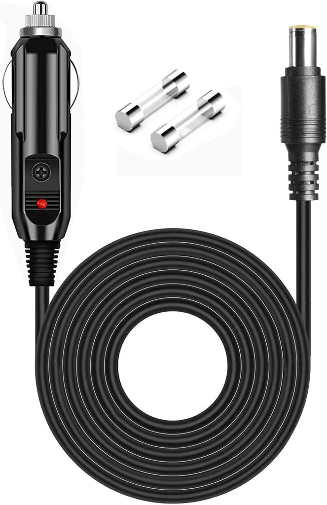 MJPOWER DC 12V/24V Car Charger Cable Compatible Jackery Explorer 1000/880/550/500/300/290/240/160/E160/E240/E300/E500/E550/E880/E1000 Portable Power Station Solar Generator Jackery Charger Cord Plug MJPOWER DC 12V/24V Car Charger Cable Compatible Jackery Explorer 1000/880/550/500/300/290/240/160/E160/E240/E300/E500/E550/E880/E1000 Portable Power Station Solar Generator Jackery Charger Cord Plug