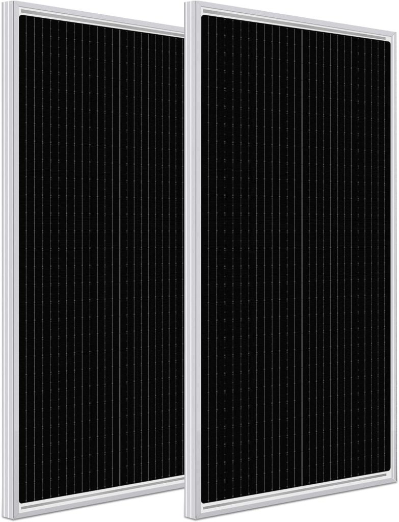 WEIZE 12 Volt 200 Watt Solar Panel, 2 Pack of 12V 100W High-Efficiency Monocrystalline PV Module for Home, Camping, Boat, Caravan, RV, and Other Off-Grid Applications WEIZE 12 Volt 200 Watt Solar Panel, 2 Pack of 12V 100W High-Efficiency Monocrystalline PV Module for Home, Camping, Boat, Caravan, RV, and Other Off-Grid Applications