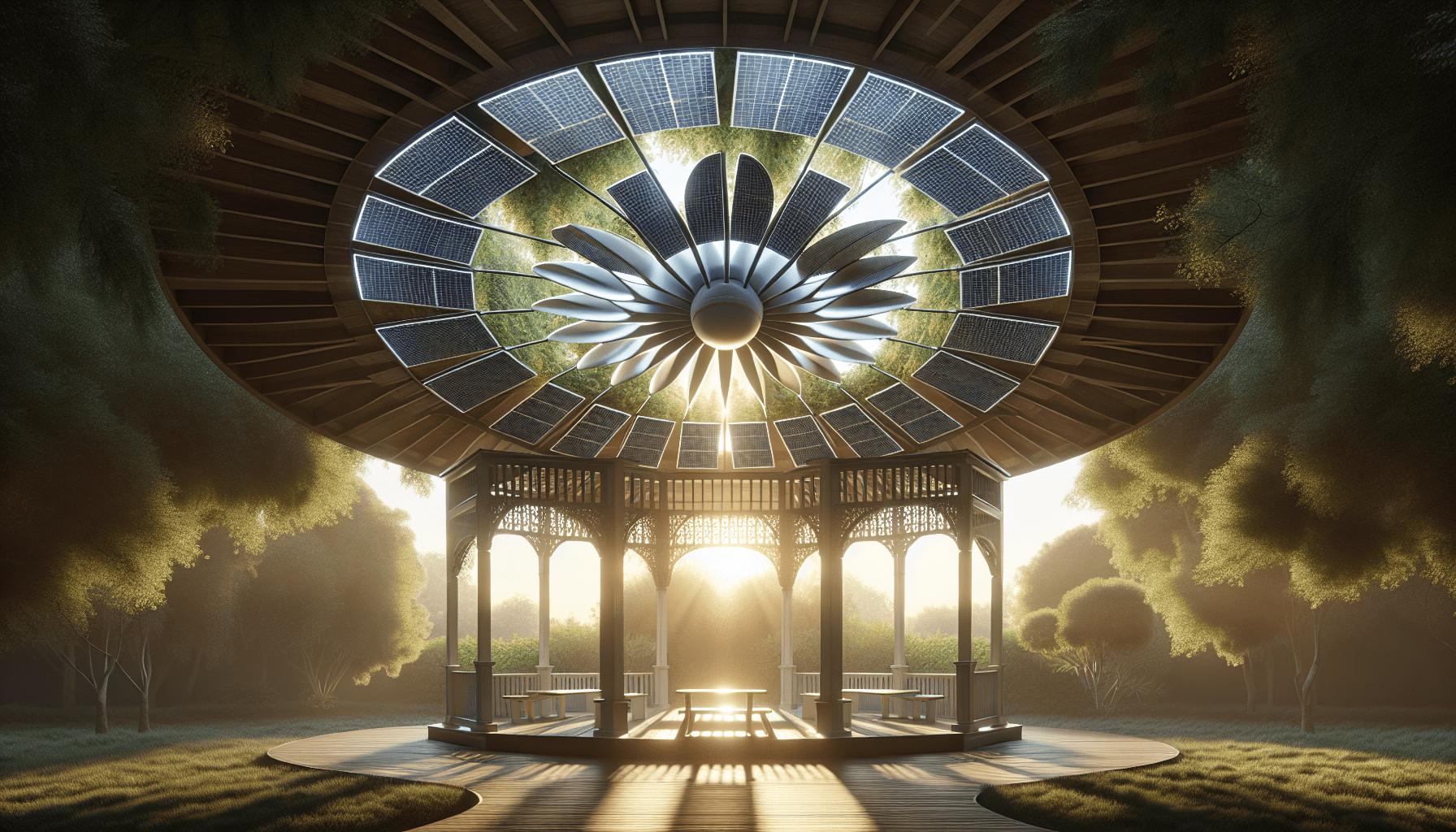 Enhancing Comfort with a Solar Power Gazebo Fan Enhancing Comfort with a Solar Power Gazebo Fan