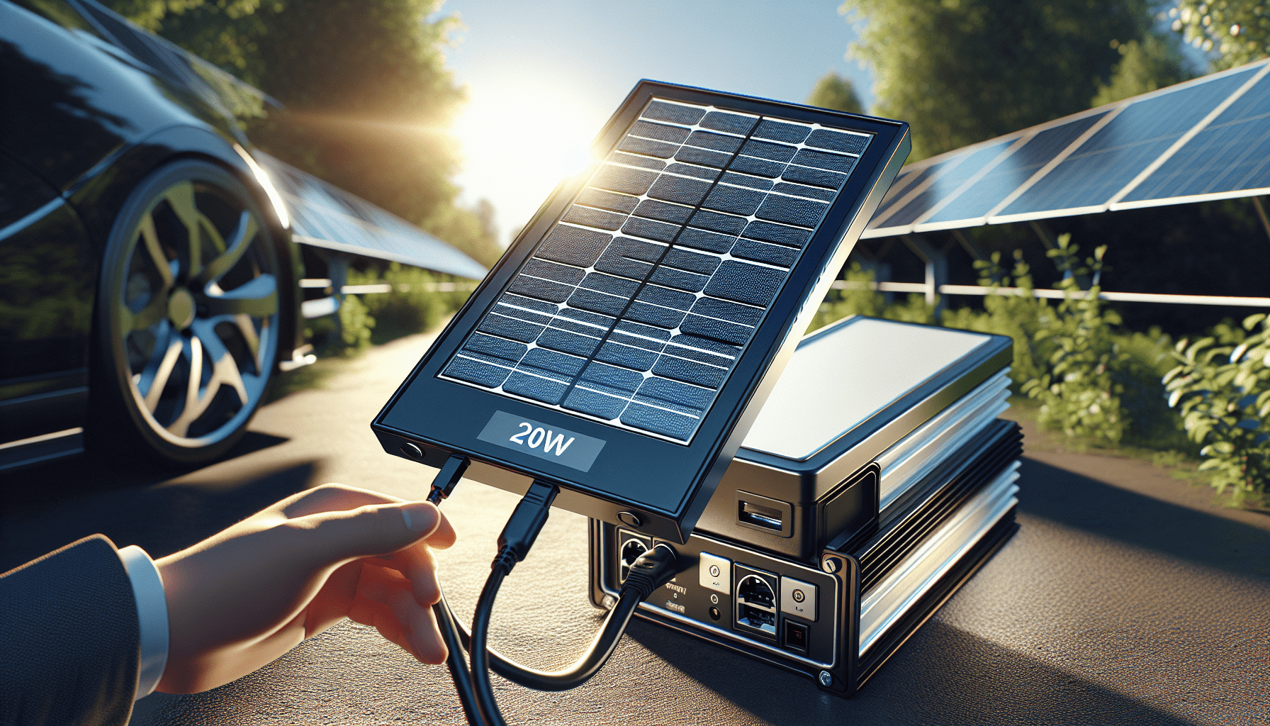 POWOXI-Upgraded-20W-Solar-Battery-Charger-Maintainer, External Smart 3-Stages PWM Charge Controller, 12V Solar Panel Trickle Charging Kit for Car, Marine, Motorcycle, RV, etc