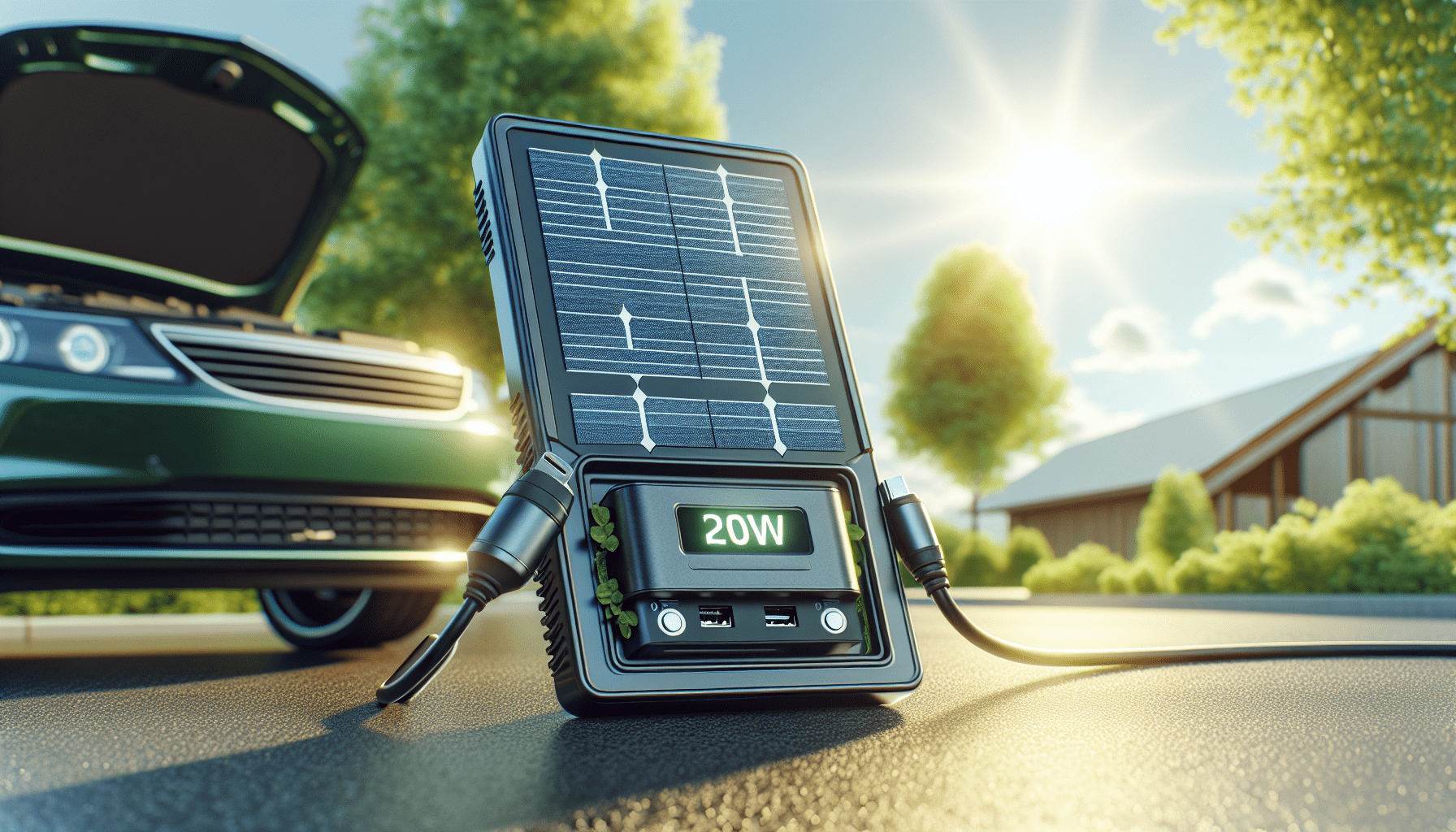 POWOXI-Upgraded-20W-Solar-Battery-Charger-Maintainer, External Smart 3-Stages PWM Charge Controller, 12V Solar Panel Trickle Charging Kit for Car, Marine, Motorcycle, RV, etc