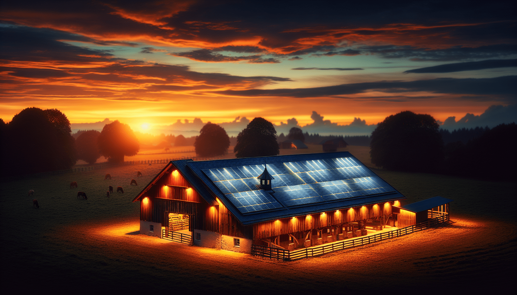 Harnessing Solar Power for Barn Lights