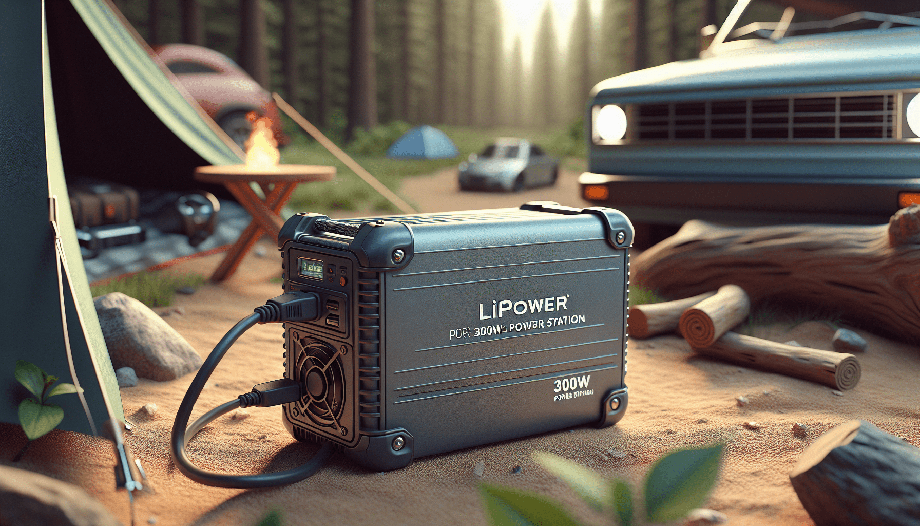 LIPOWER 300W Portable Power Station, Average 25 Phone Recharges, 1-4 Nights for CPAP, 296Wh Portable Solar Powered Generator Battery Supply for RV Camping, Emergency, Power Outages