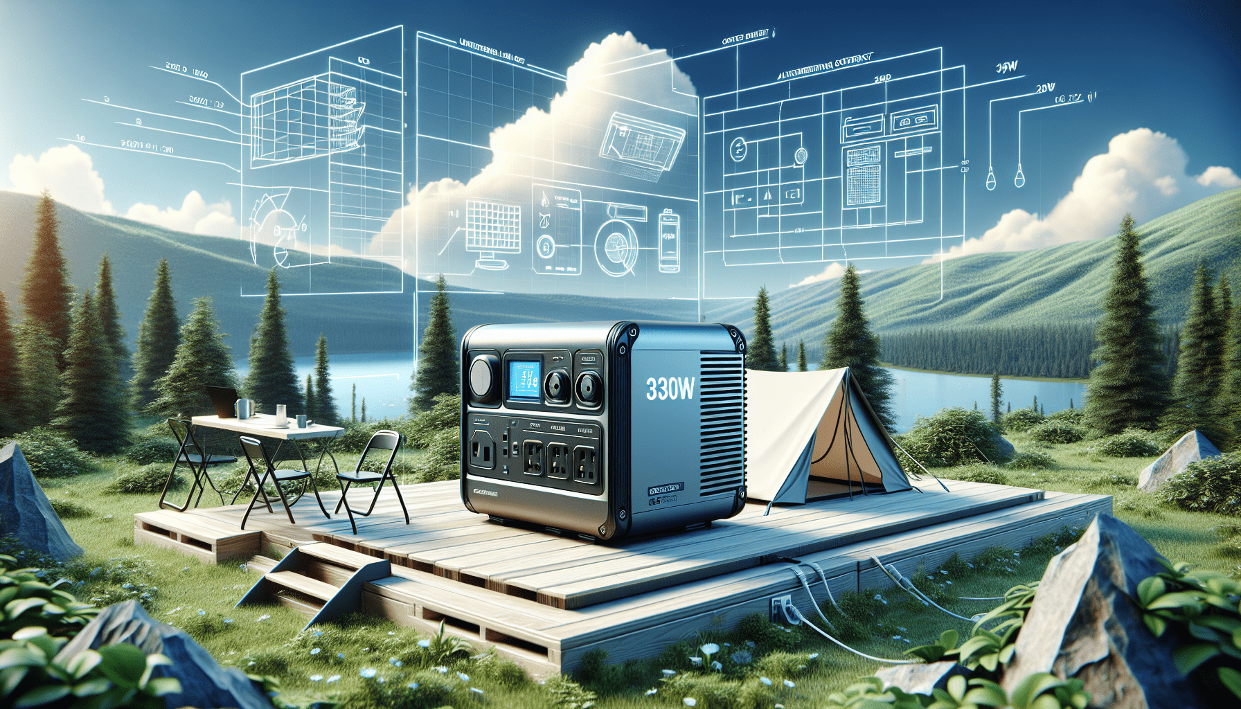 GRECELL Portable Power Station 330W Solar Generator Fast Charging Emergency Power Backup Battery UPS for Home Outage RV/Van Road Trip Camping GRECELL Portable Power Station 330W Solar Generator Fast Charging Emergency Power Backup Battery UPS for Home Outage RV/Van Road Trip Camping