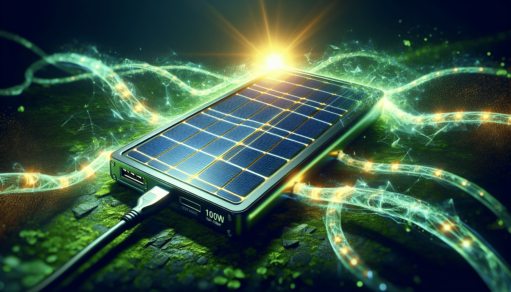 ALLPOWERS Solar Charger 100W Solar Panel Foldable Portable with Dual 5v USB18v DC for Laptop, Tablet, Notebook, 12v Car, Boat, RV Battery, Camping, Hiking, Travel