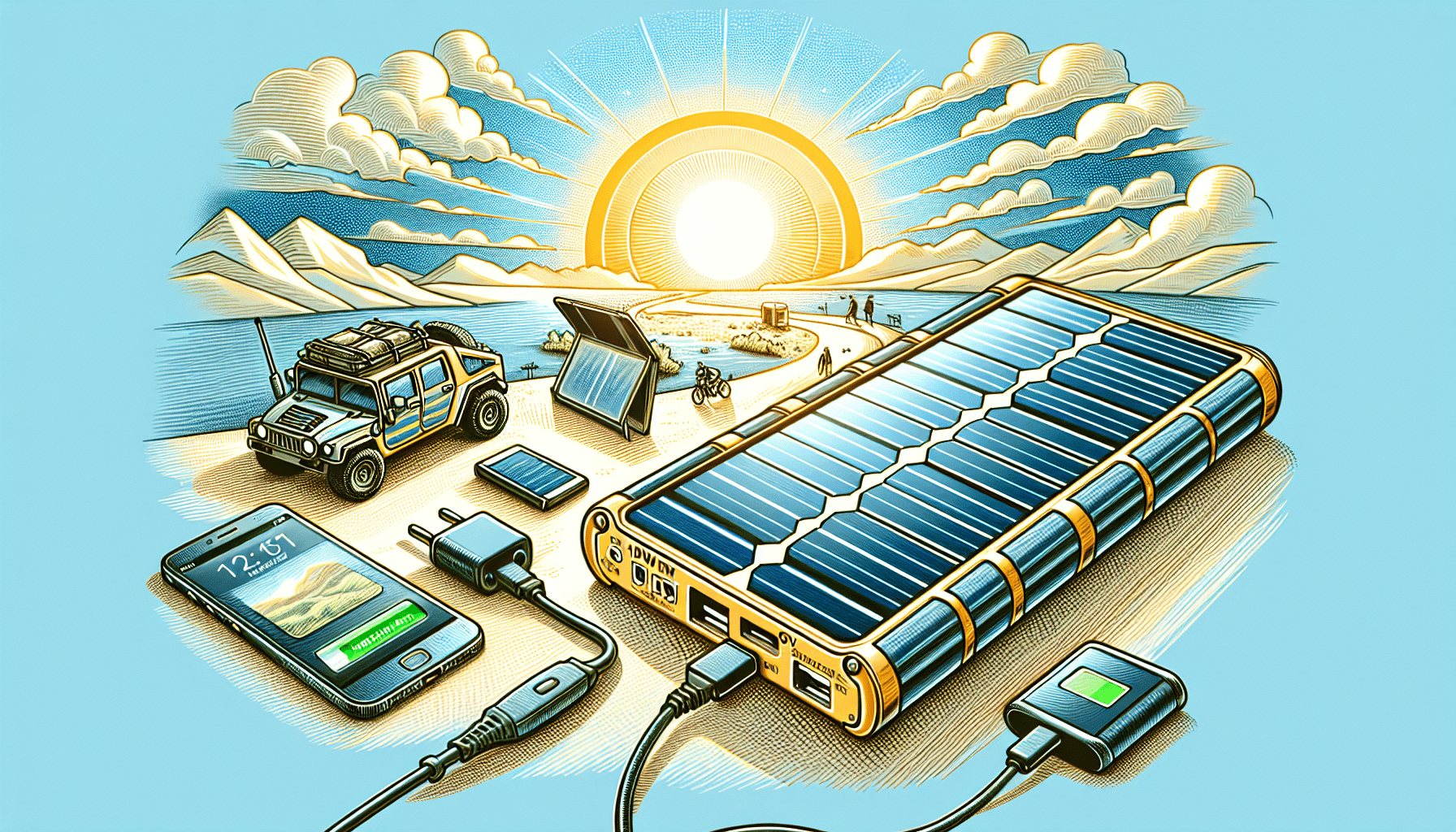 Solar Battery Charger 10W 12V Solar Trickle Car Battery Maintainer Portable Waterproof Power Charger for Car Boat Automotive RV with Alligator Clip